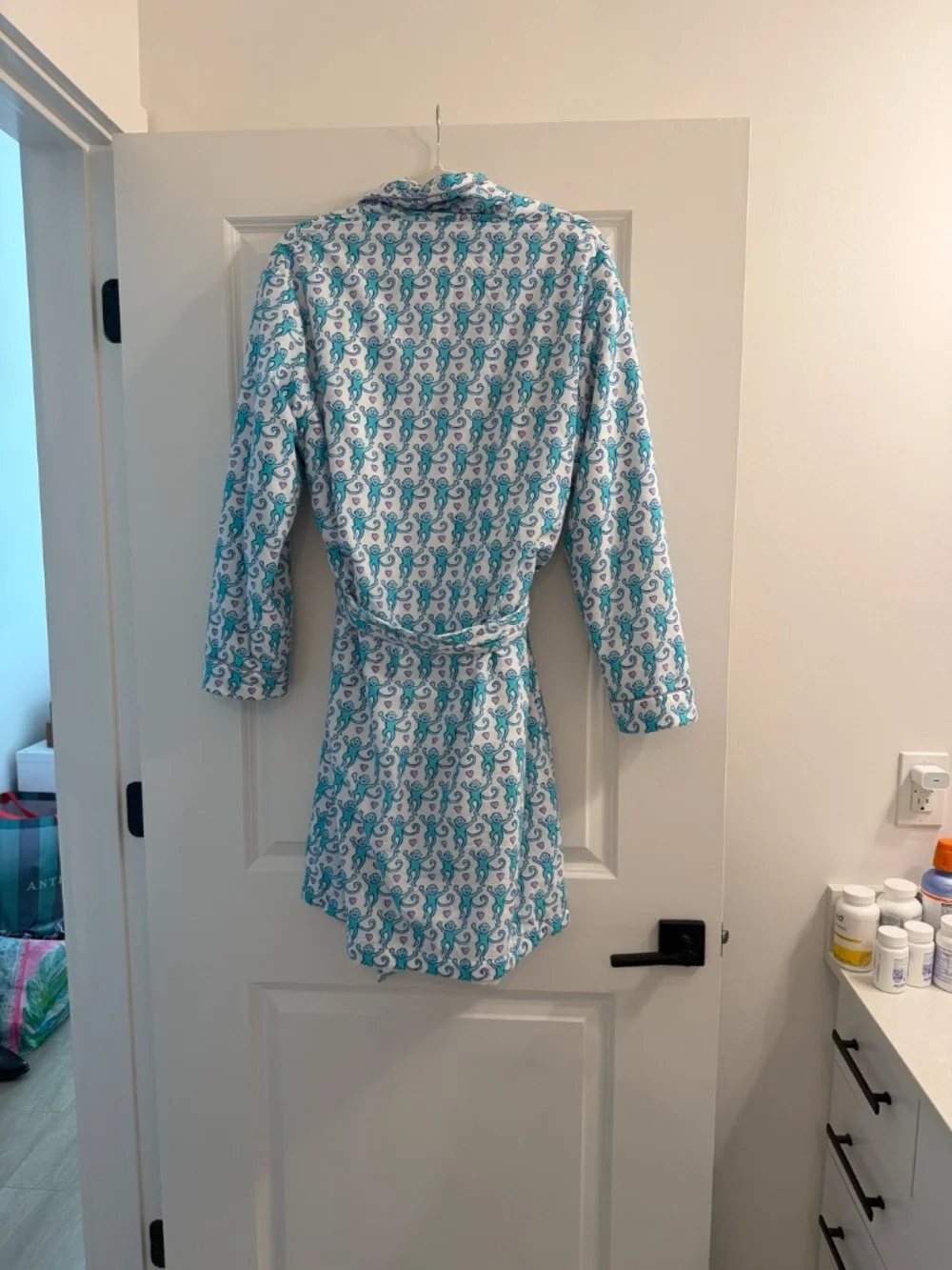 Roller Rabbit Lovely Monkey Cosmo Robe - Picture 9 of 12